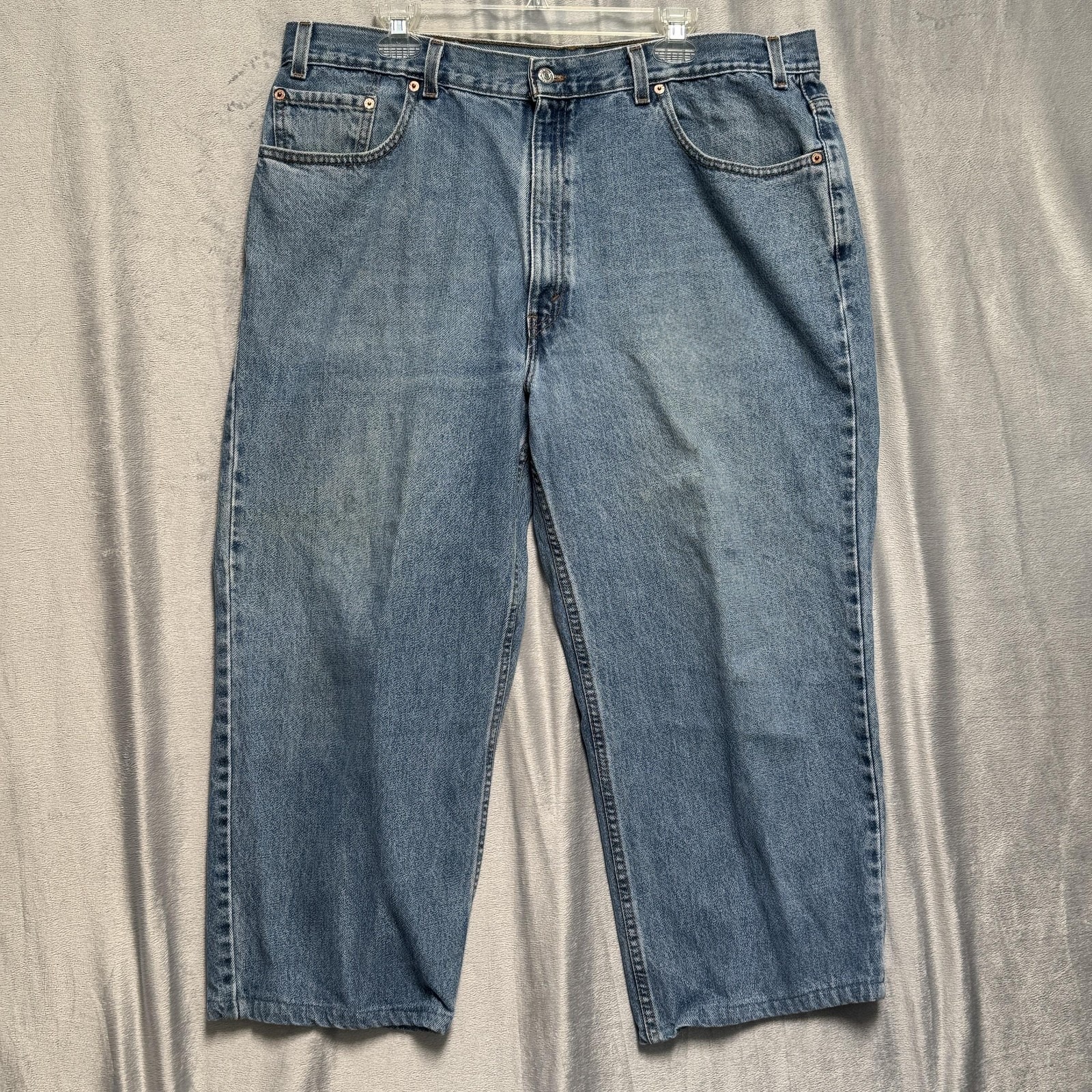 Vintage Levis 550 Jeans Mens 42x24* Relaxed Fit Tapered Leg Made Usa 90s Denim